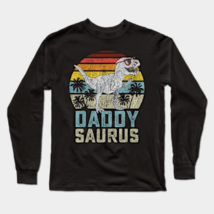 Daddysaurus T Rex Dinosaur Daddy Saurus Family Matching Long Sleeve T-Shirt